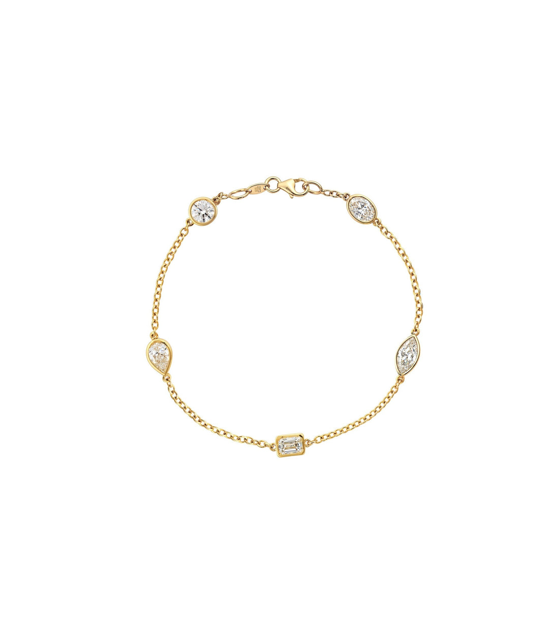 10kt Lab Grown Multi Stone Diamond Bracelet
