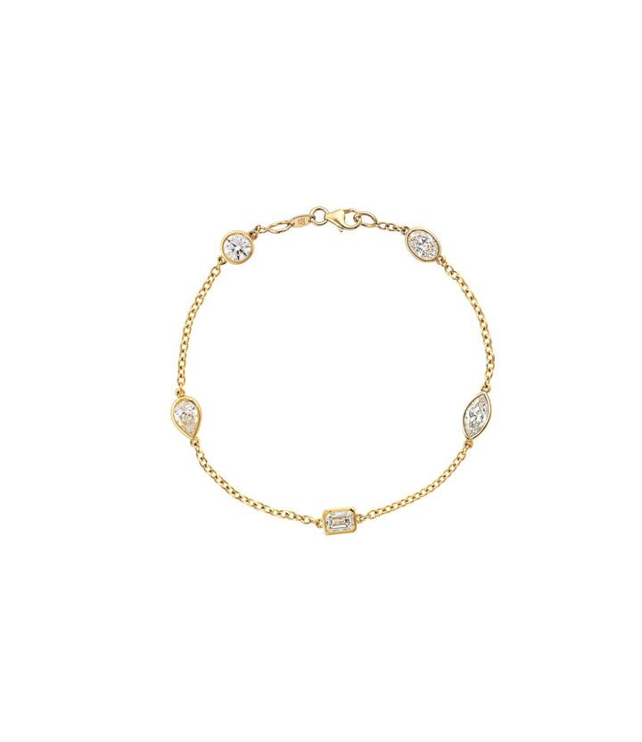 10kt Lab Grown Multi Stone Diamond Bracelet