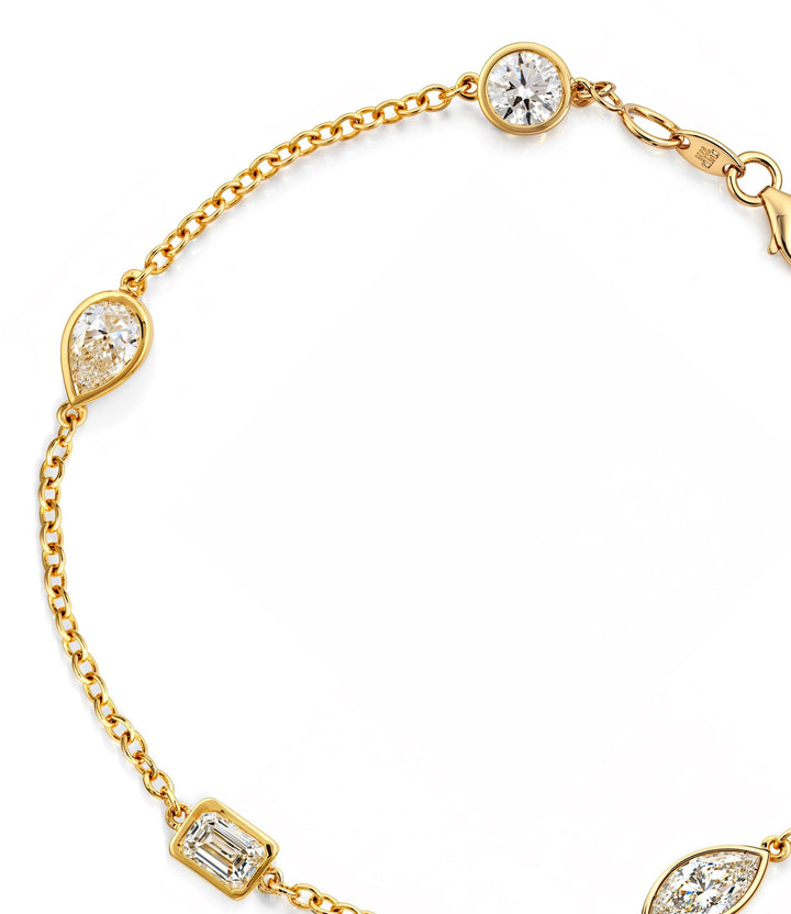 10kt Lab Grown Multi Stone Diamond Bracelet