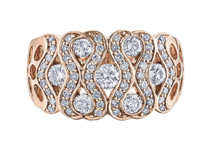 10kt Rose Gold Diamond Ring