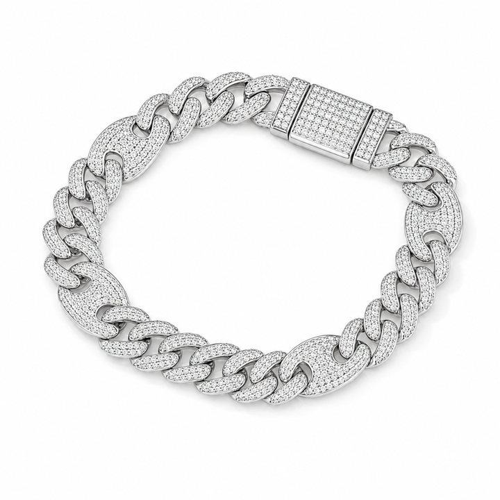 10kt White Gold Diamond Bracelet
