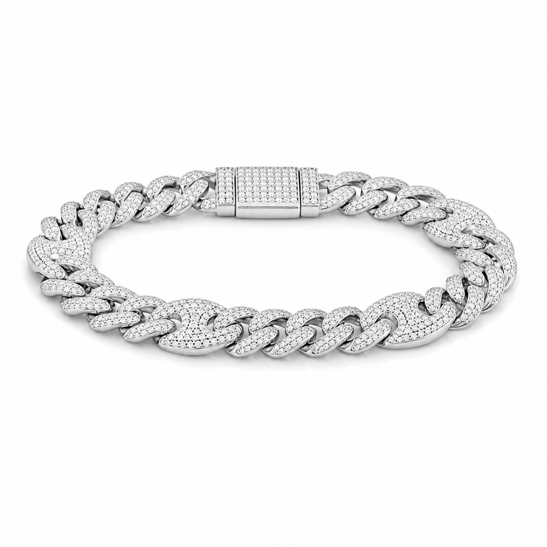 10kt White Gold Diamond Bracelet