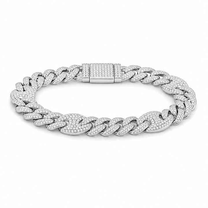 10kt White Gold Diamond Bracelet