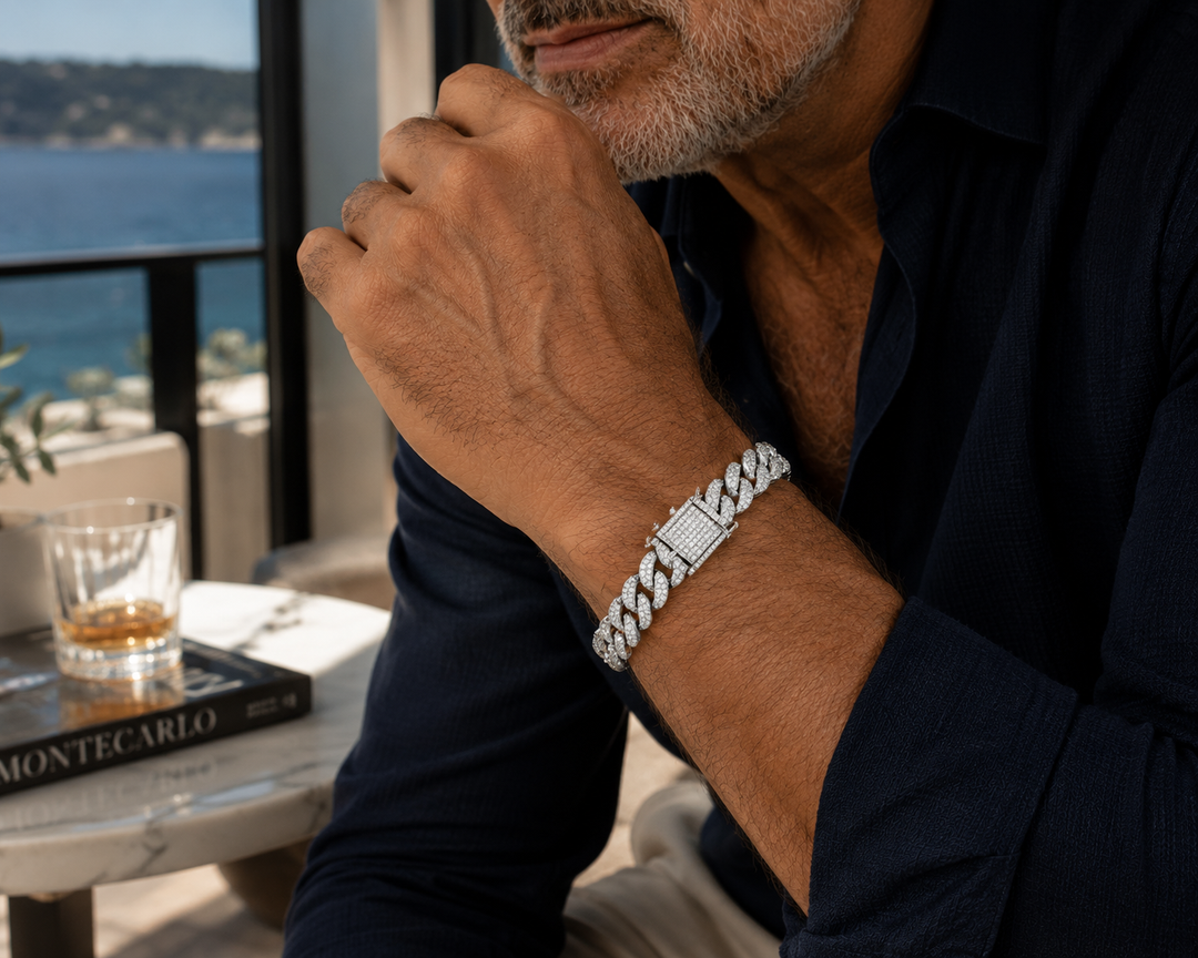 10kt White Gold Diamond Bracelet