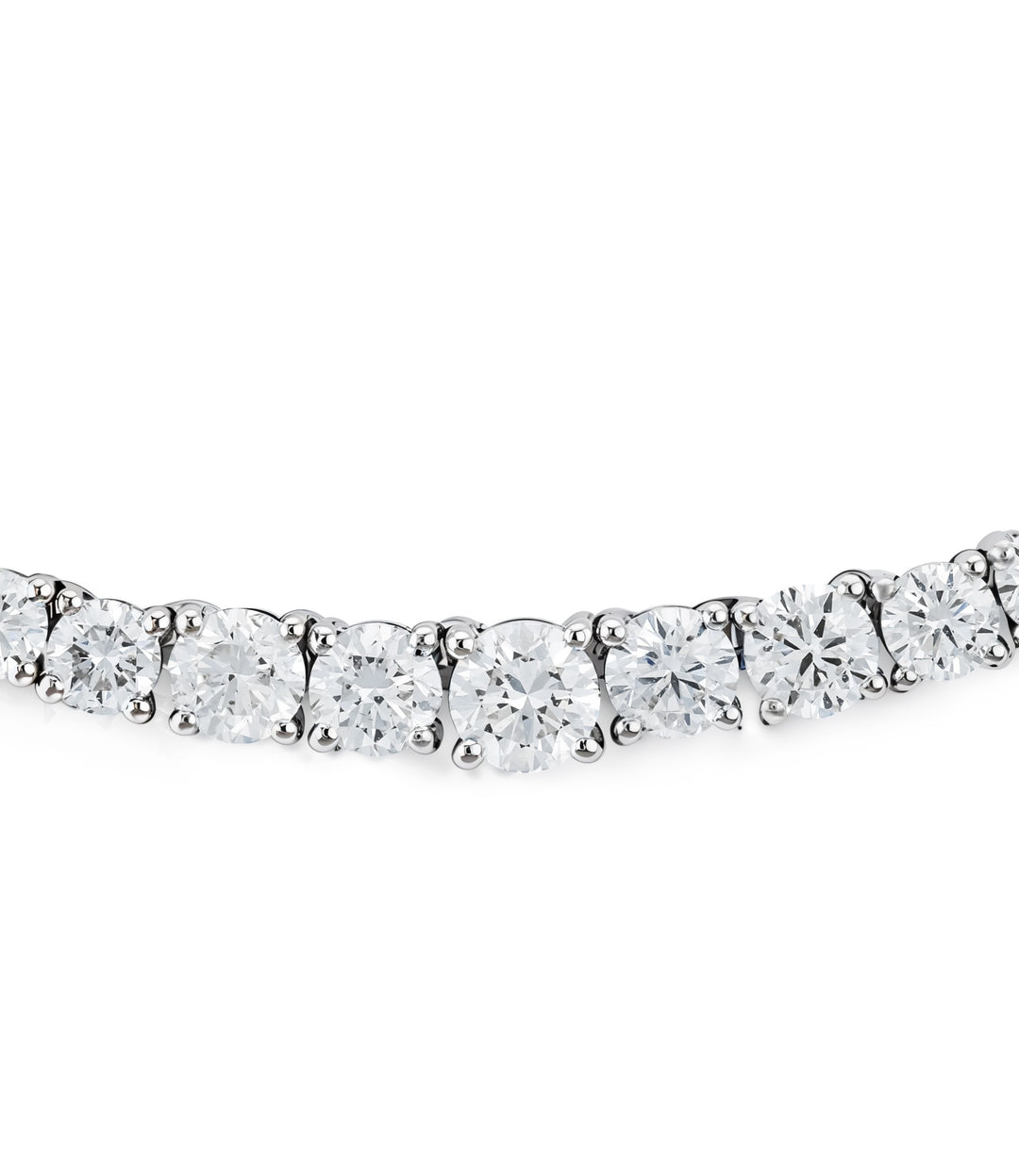 10kt White Gold Lab Grown Diamond Necklace