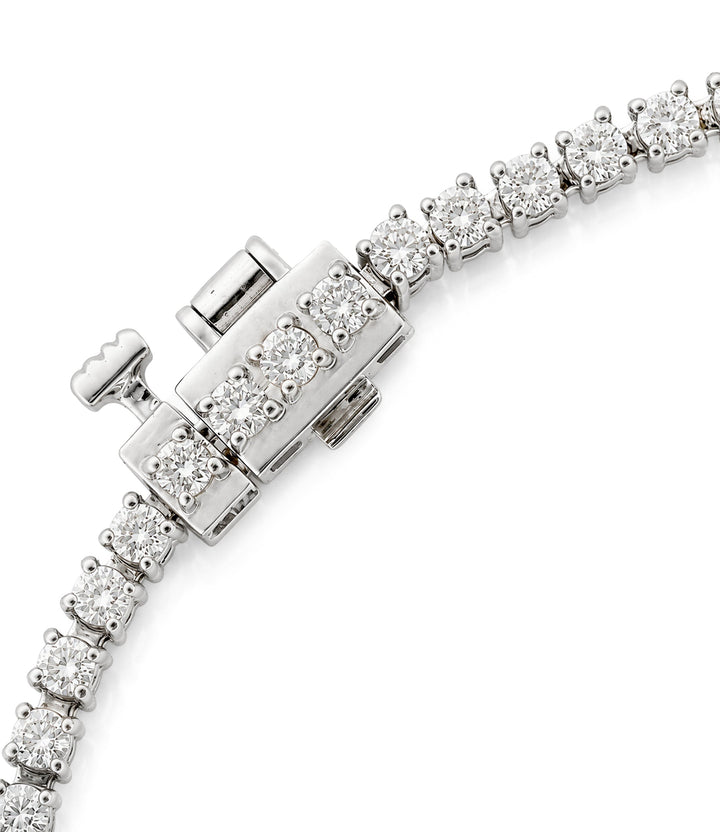 10kt White Gold Lab Grown Diamond Tennis Bracelet