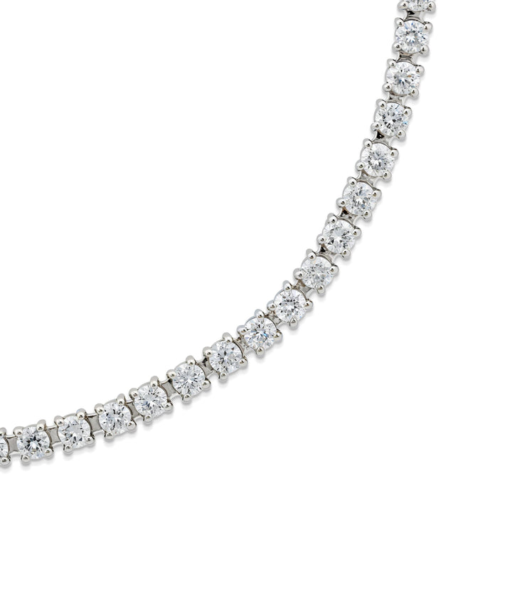 10kt White Gold Lab Grown Diamond Tennis Bracelet