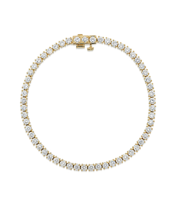 10kt White Gold Lab Grown Diamond Tennis Bracelet