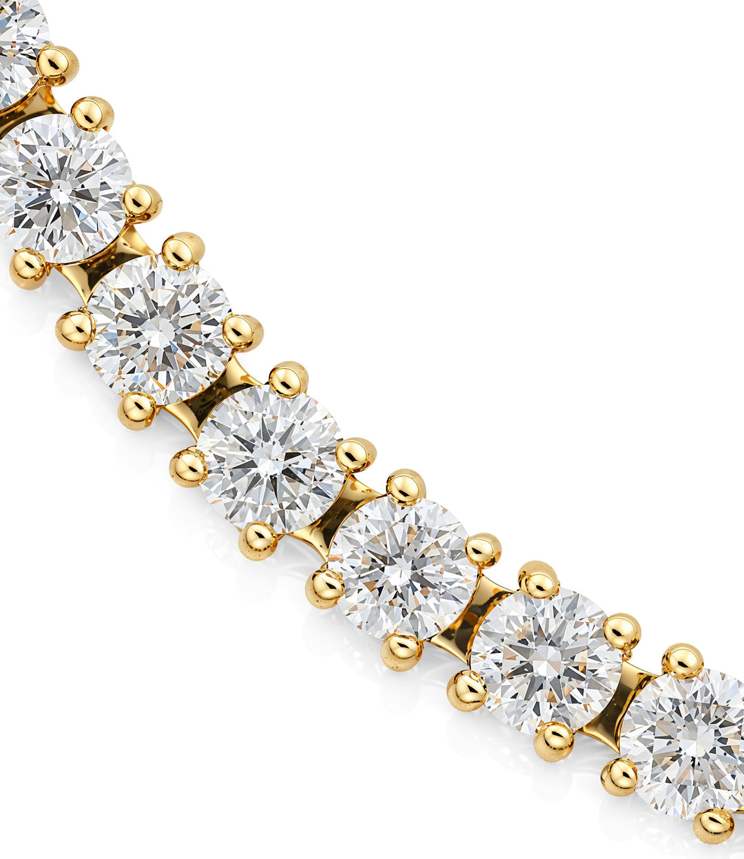 10kt White Gold Lab Grown Diamond Tennis Bracelet