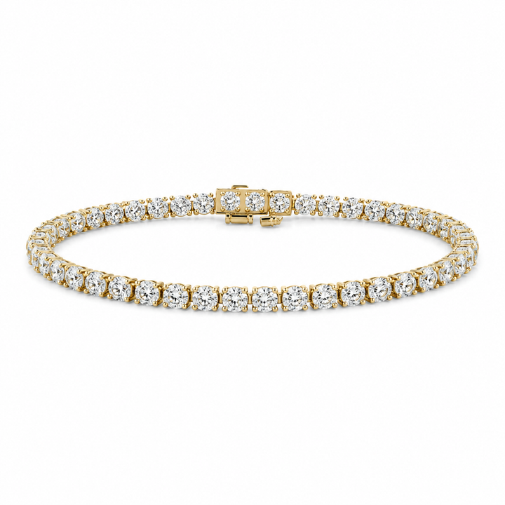 10kt White Gold Lab Grown Diamond Tennis Bracelet