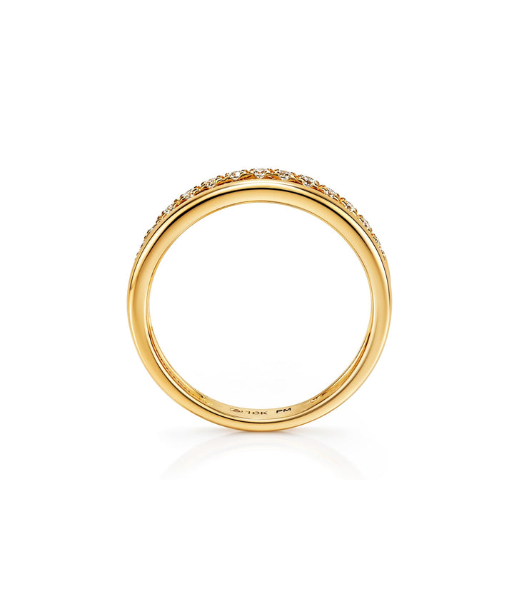 10kt Yellow Gold Canadian Diamond Ring