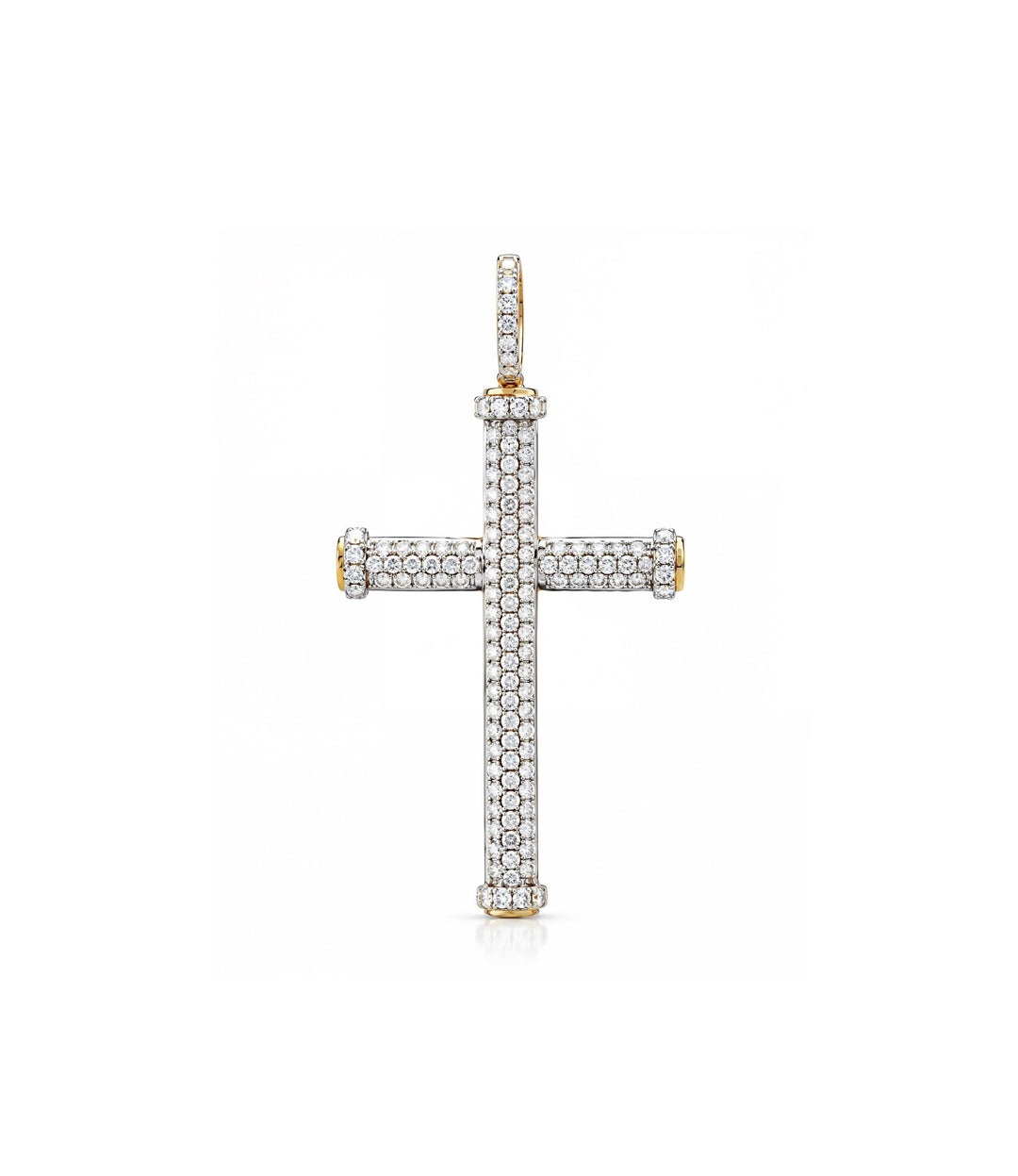 10kt Yellow Gold Diamond Cross Pendant