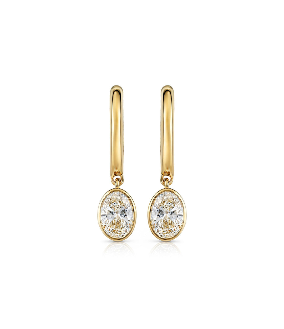 10kt Yellow Gold Lab Grown Diamond Earrings