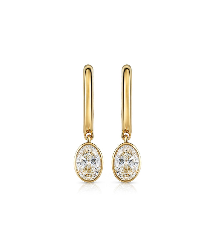 10kt Yellow Gold Lab Grown Diamond Earrings