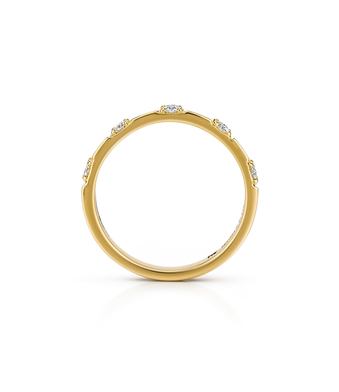 10kt Yellow Gold Maple Leaf Diamond Ring