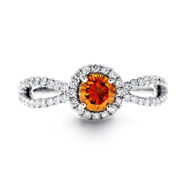 18kt Orange Diamond Ring