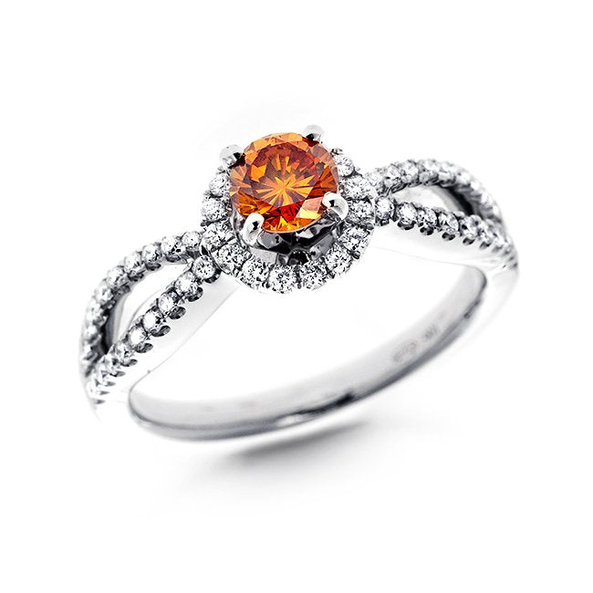 18kt Orange Diamond Ring