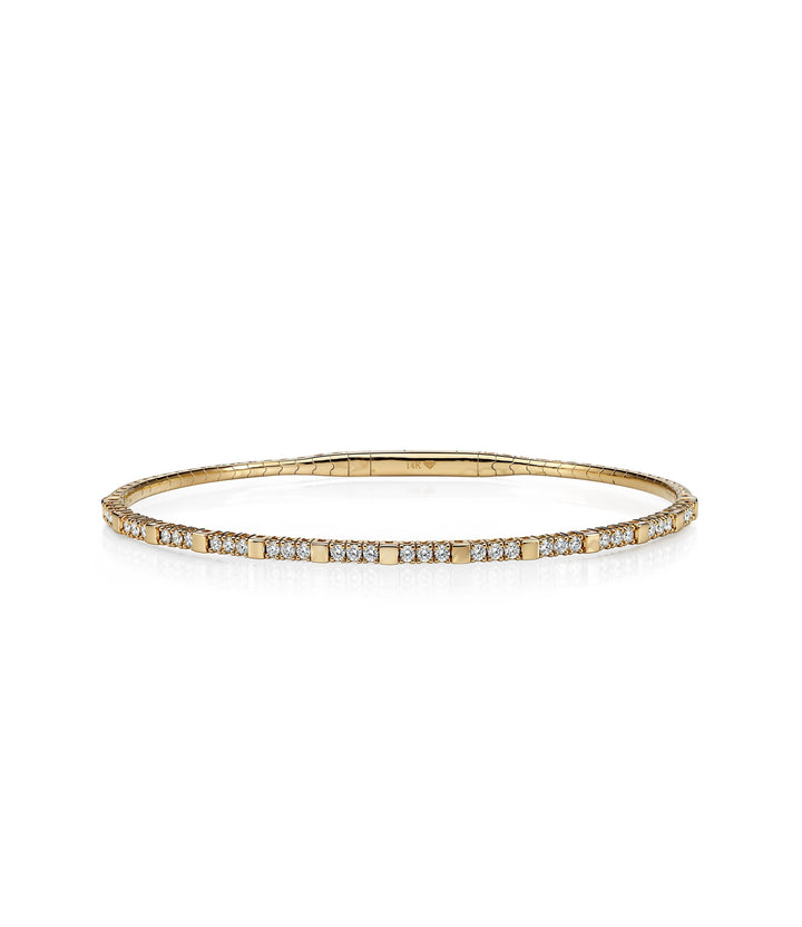 14kt Diamond Flex Bangle