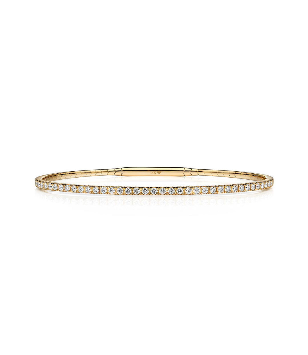 14kt Diamond Flex Bangle
