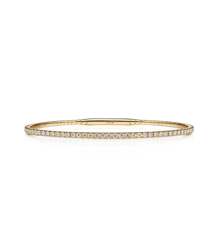 14kt Diamond Flex Bangle
