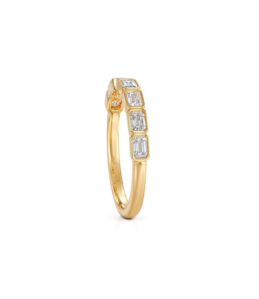 14kt Emerald Cut Diamond Ring