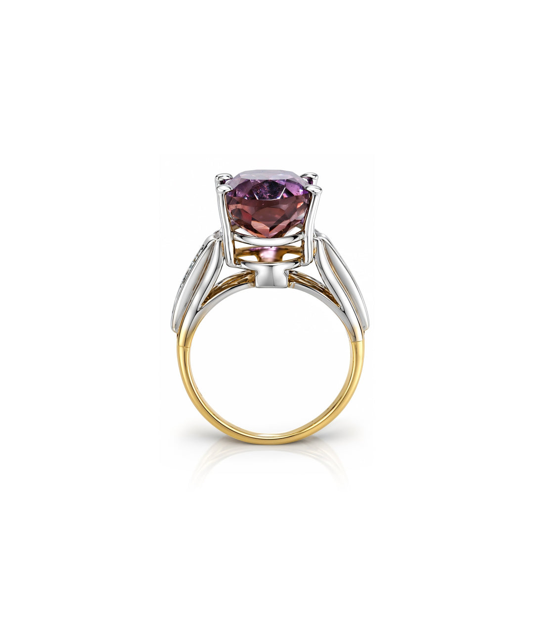 14kt Estate Ametrine Diamond Ring