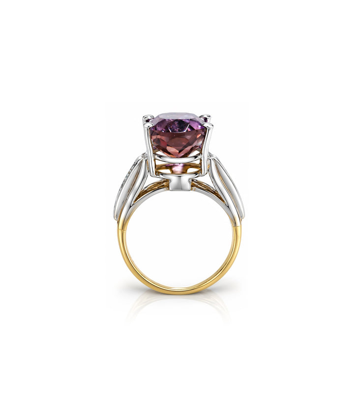 14kt Estate Ametrine Diamond Ring