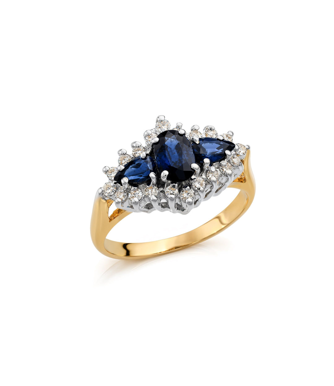 14kt Estate Sapphire Diamond Ring