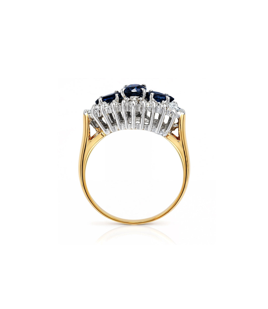 14kt Estate Sapphire Diamond Ring