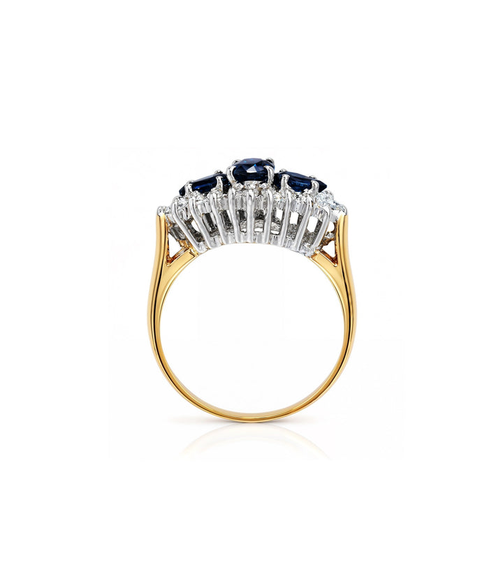 14kt Estate Sapphire Diamond Ring