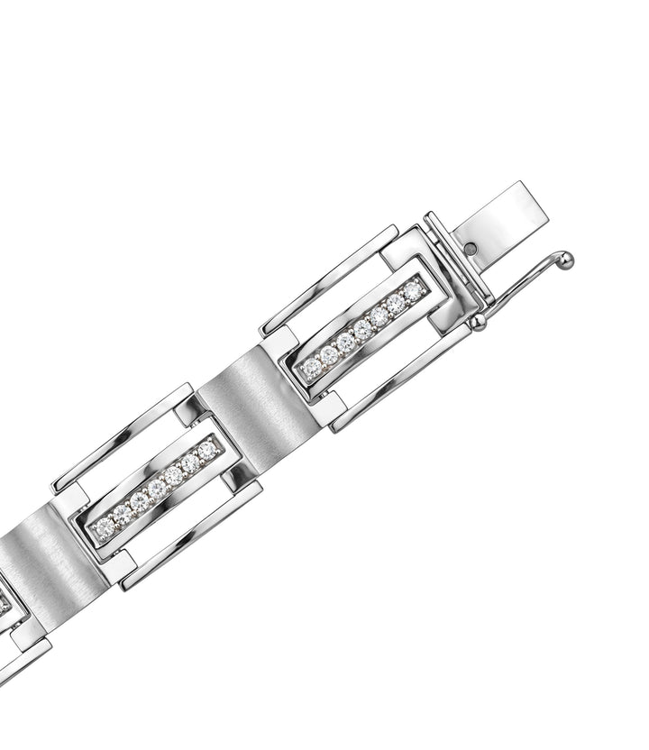 14kt Estate White Gold Diamond Bracelet