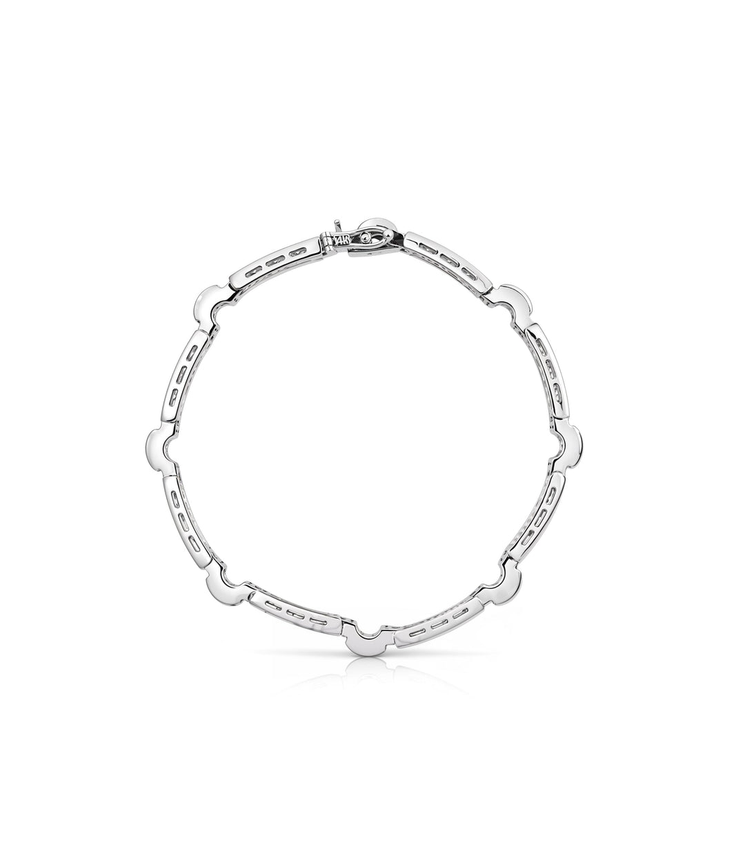 14kt Estate White Gold Diamond Bracelet