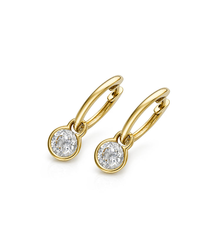 14kt Lab Grown Diamond Drop Earrings
