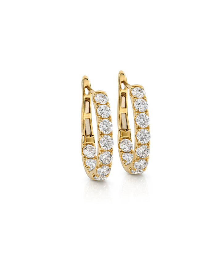 14kt Yellow Gold Lab Grown Diamond Earrings