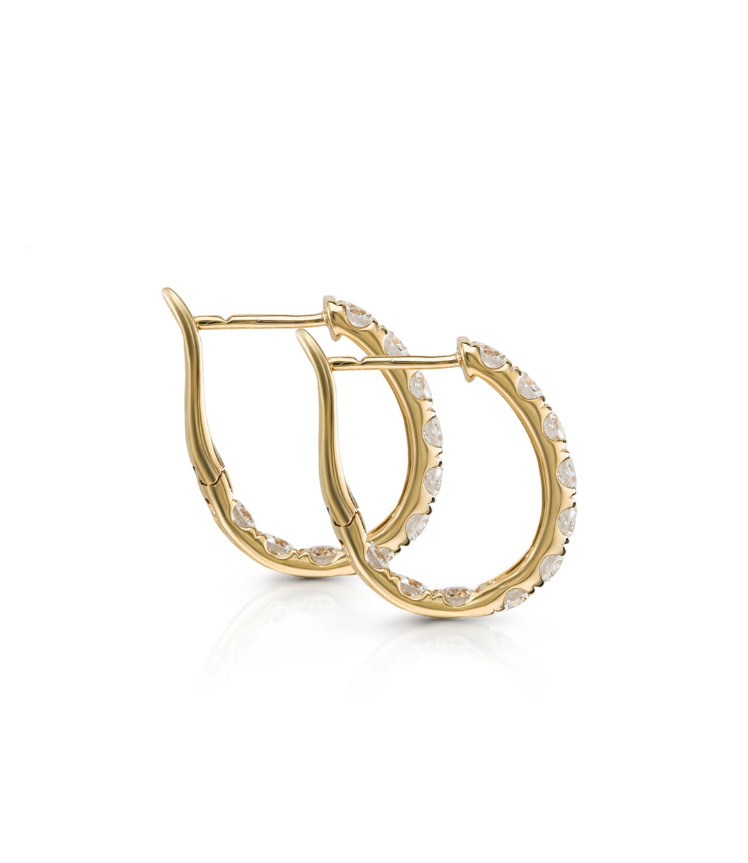 14kt Yellow Gold Lab Grown Diamond Earrings