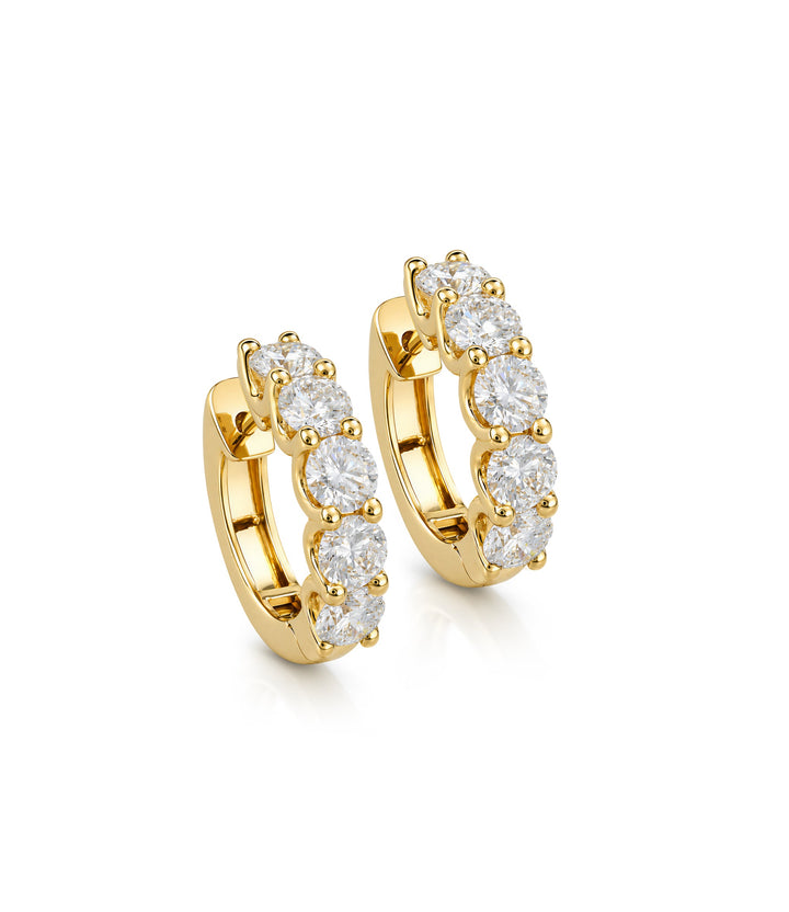 14kt Lab Grown Diamond Hoop Earrings