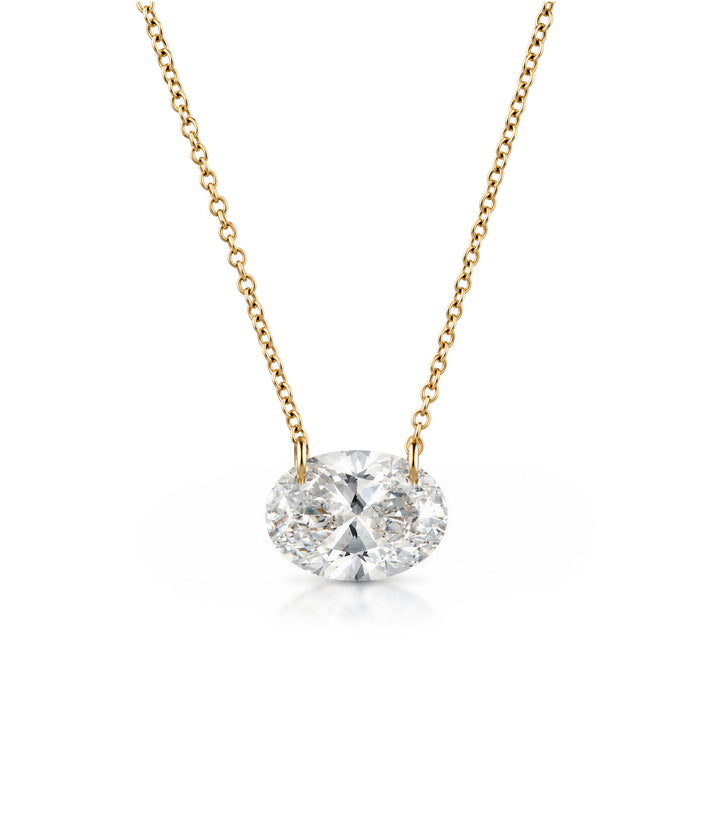 14kt Lab Grown Diamond Solitaire Necklace