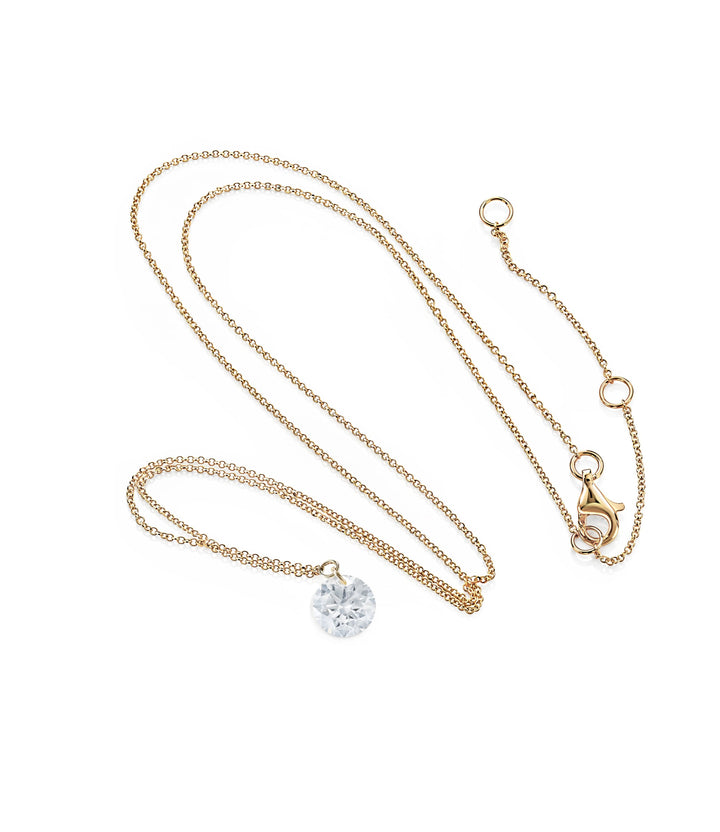 14kt Lab Grown Diamond Solitaire Necklace