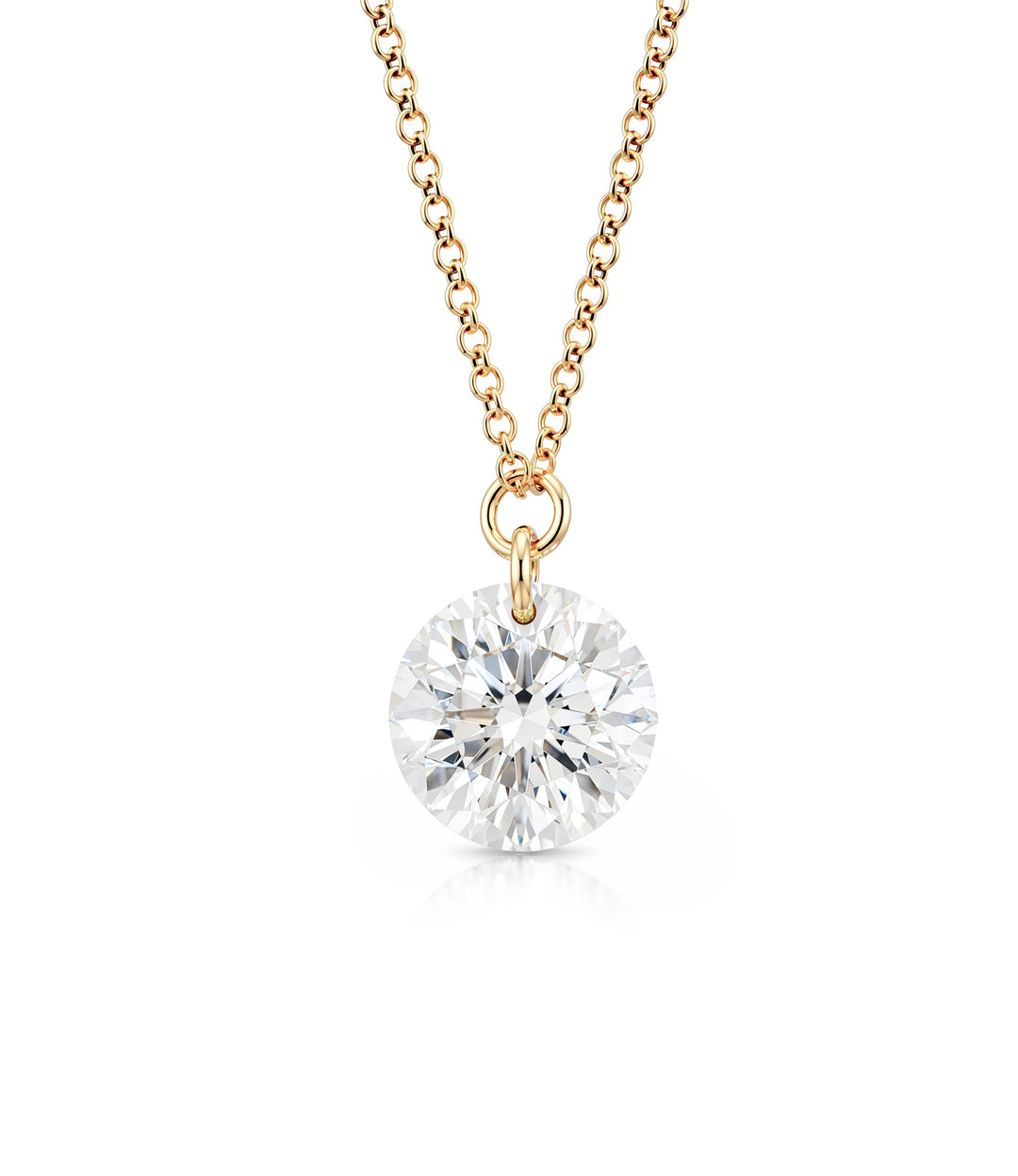 14kt Lab Grown Diamond Solitaire Necklace