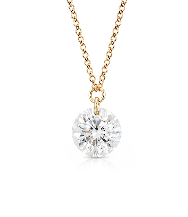 14kt Lab Grown Diamond Solitaire Necklace