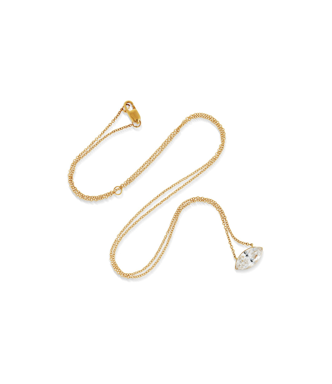 14kt Lab Grown Marquise Diamond Necklace
