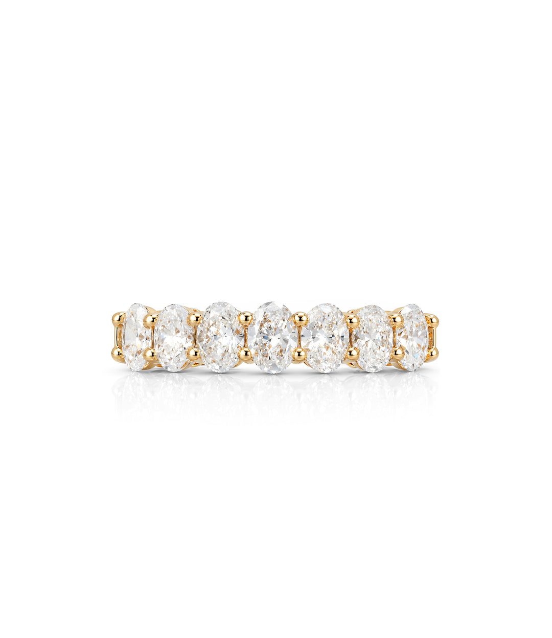 14kt Lab Grown Oval Diamond Ring