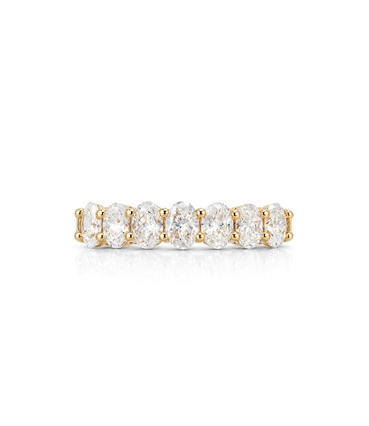 14kt Lab Grown Oval Diamond Ring