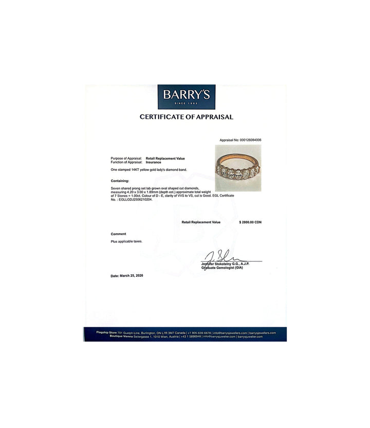14kt Lab Grown Oval Diamond Ring