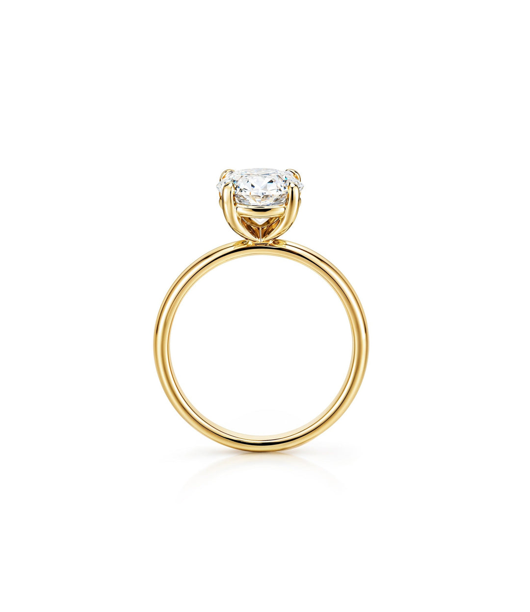 14kt Lab Grown Oval Diamond Ring