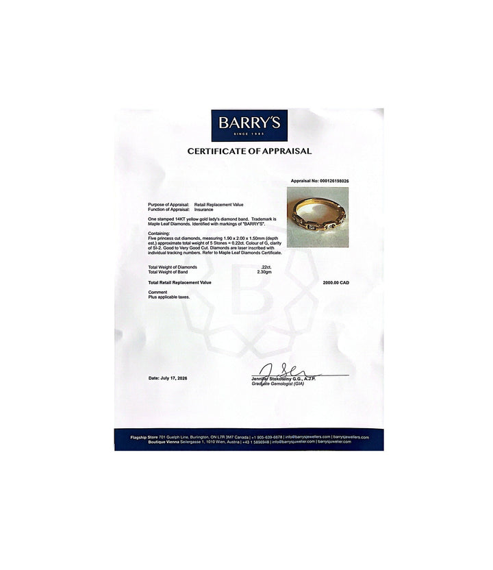 14kt Maple Leaf Diamond Ring