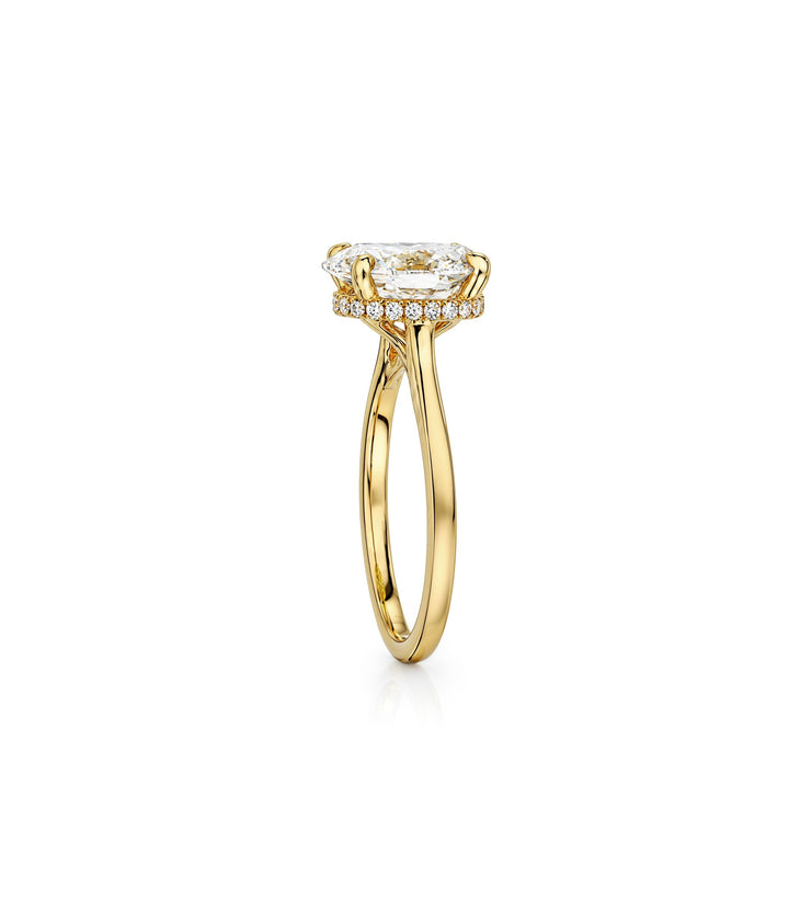 14kt Oval Lab Grown Diamond Ring