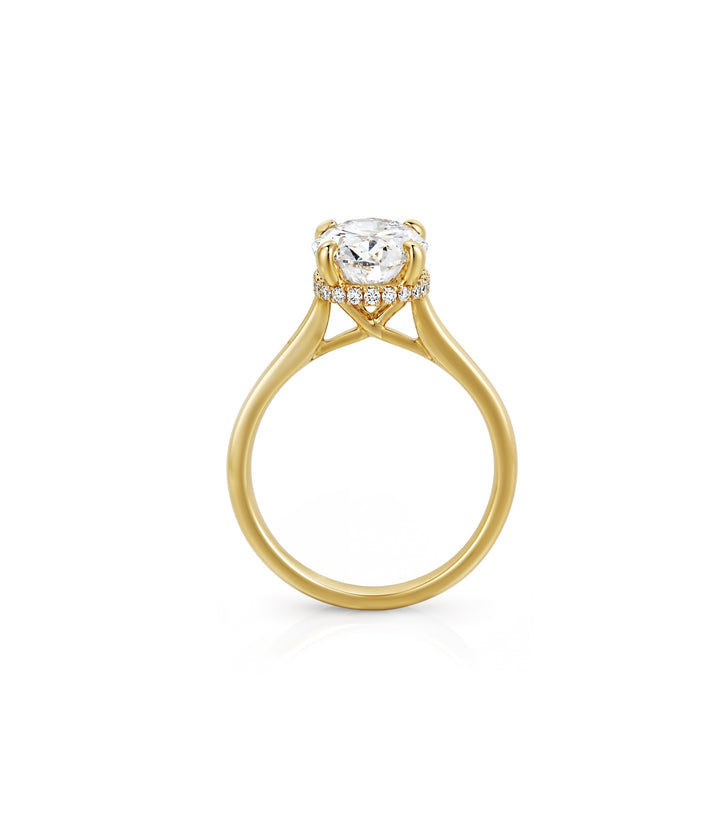 14kt Oval Lab Grown Diamond Ring