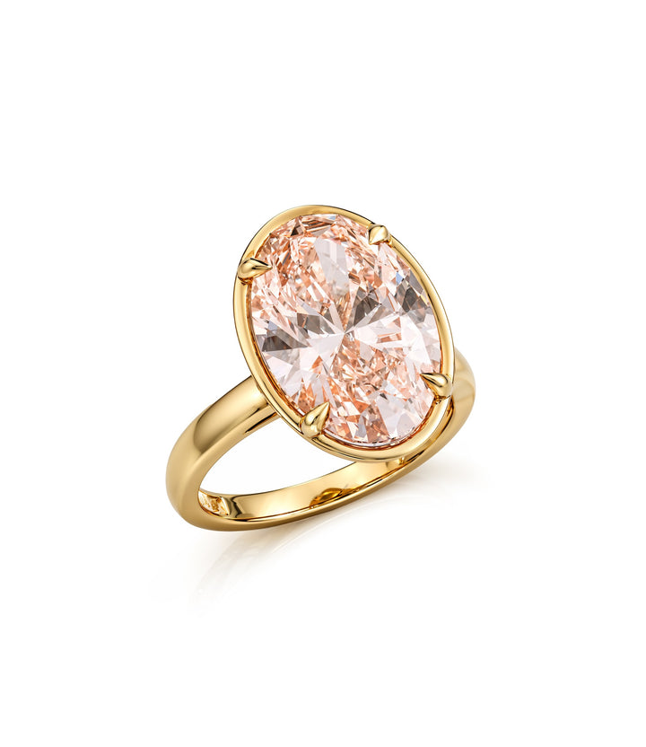 14kt Pink Lab Grown Diamond Ring