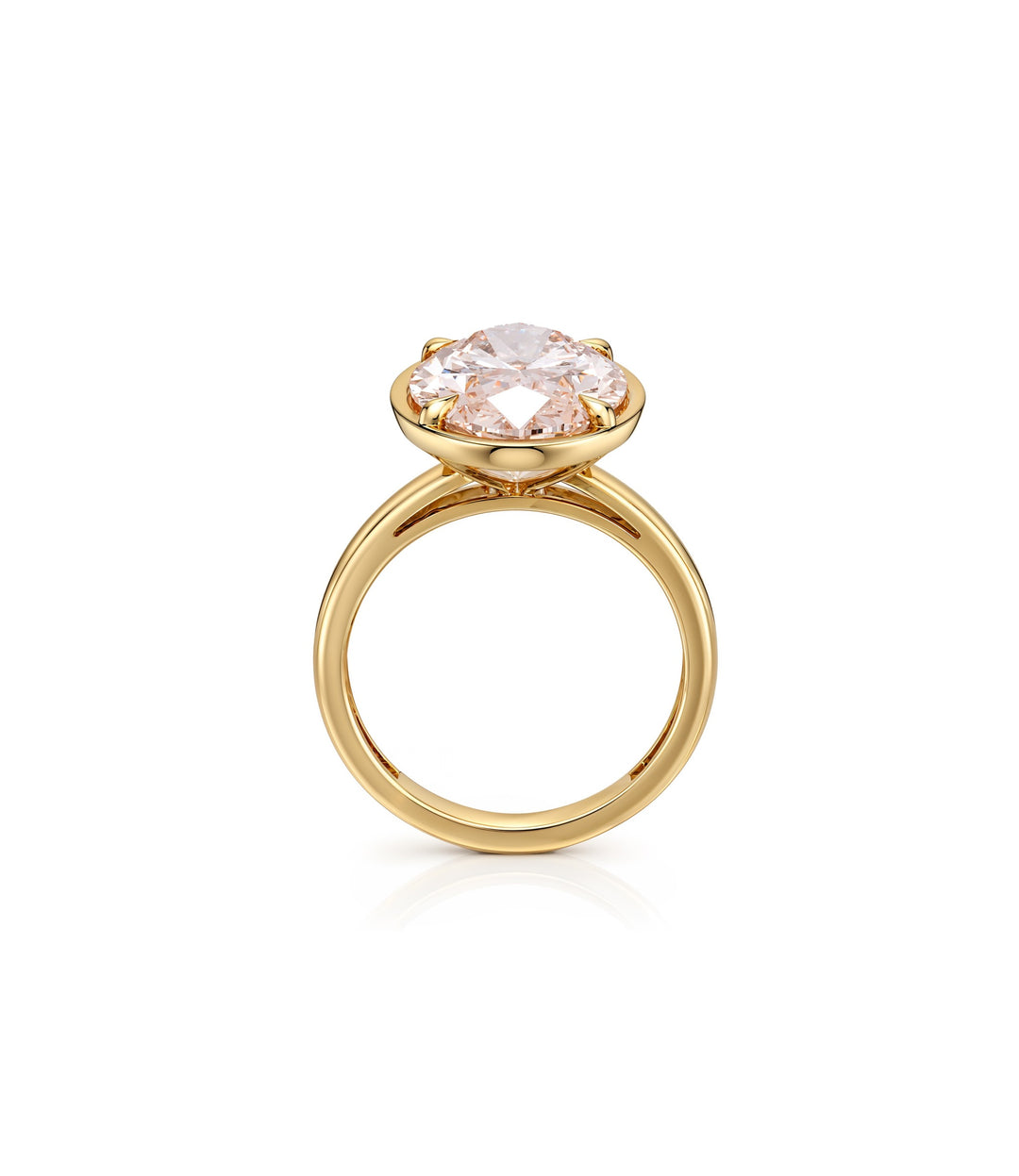 14kt Pink Lab Grown Diamond Ring